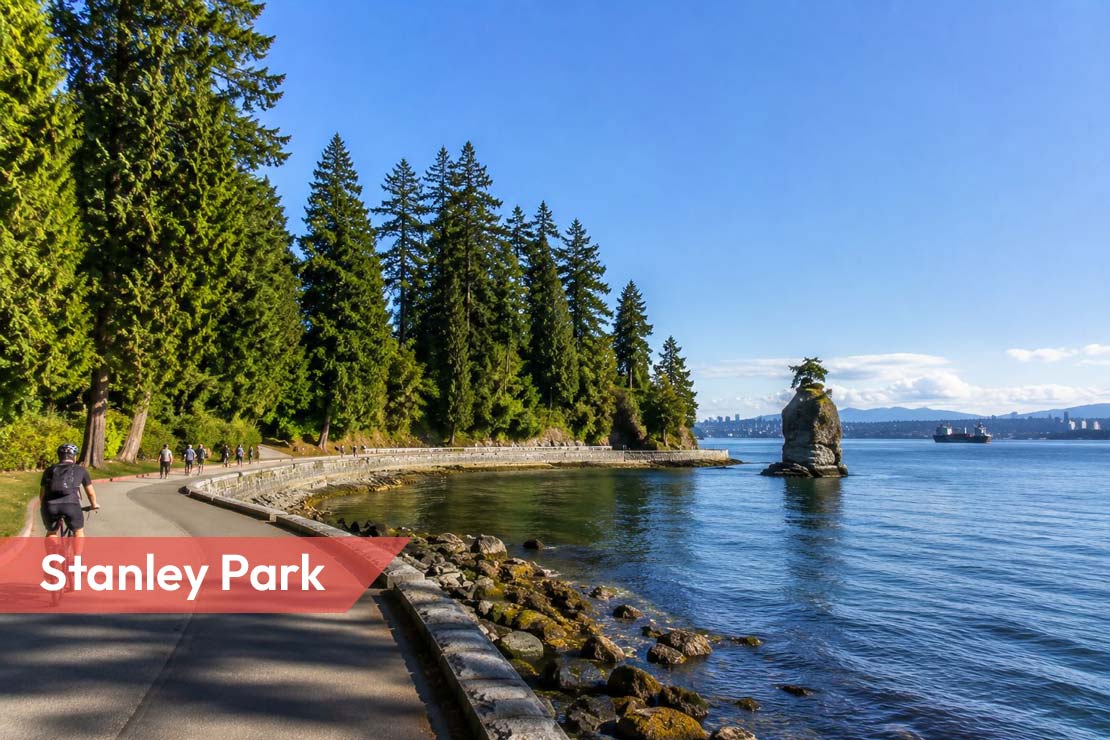 Enjoy the breathtaking scenic beauty of Stanley Park, Vancouver with the Dreamscape Tour Package featuring nature trails, waterfront views, and iconic landscapes.