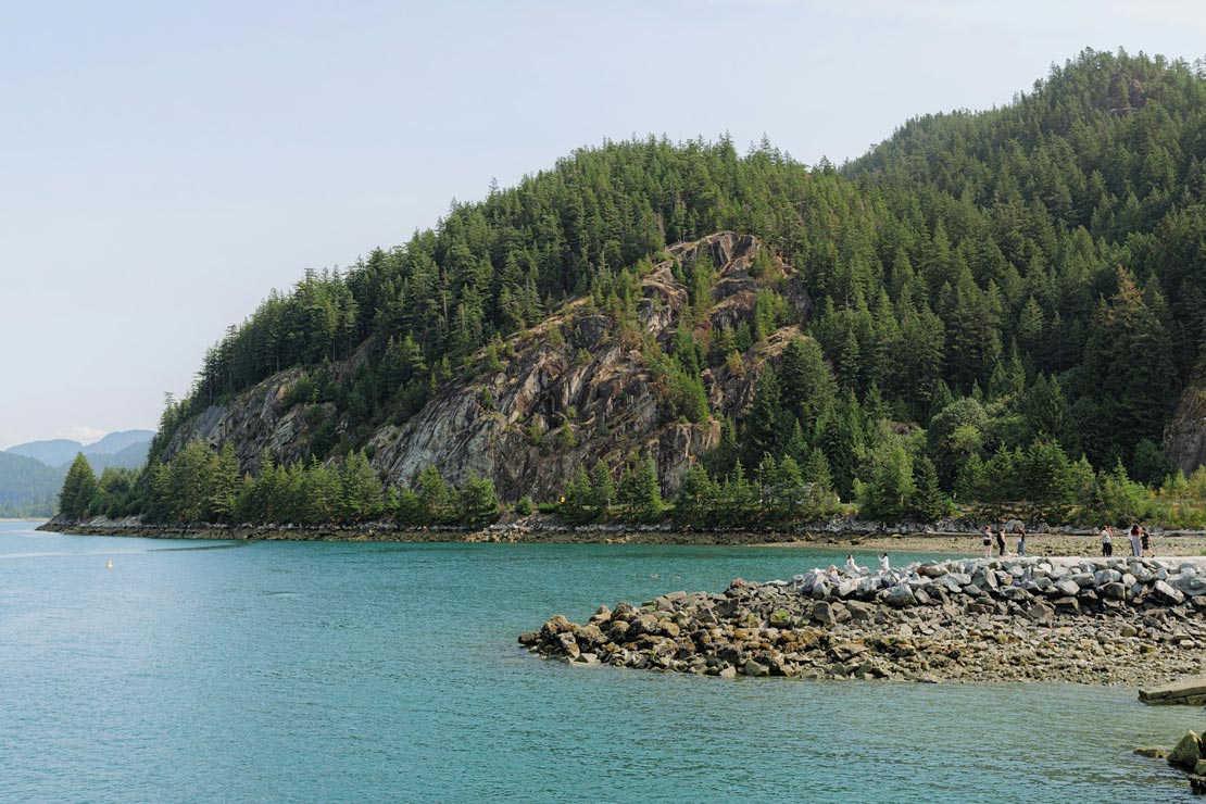 Discover the breathtaking beauty of Porteau Cove with a scenic Whistler tour featuring coastal landscapes and mountain views.